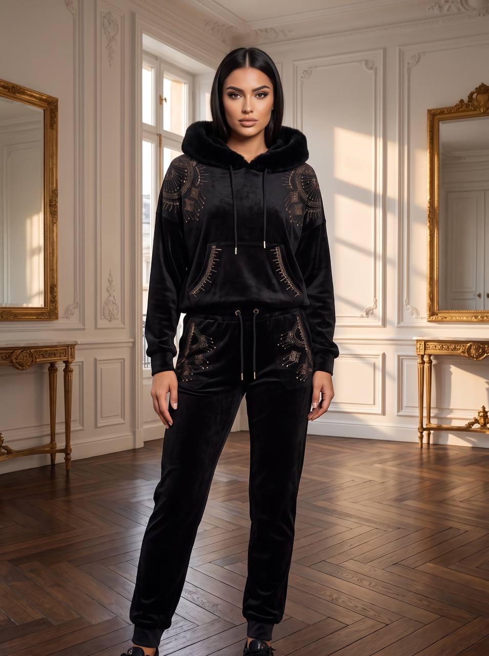 Velvet suit $64
