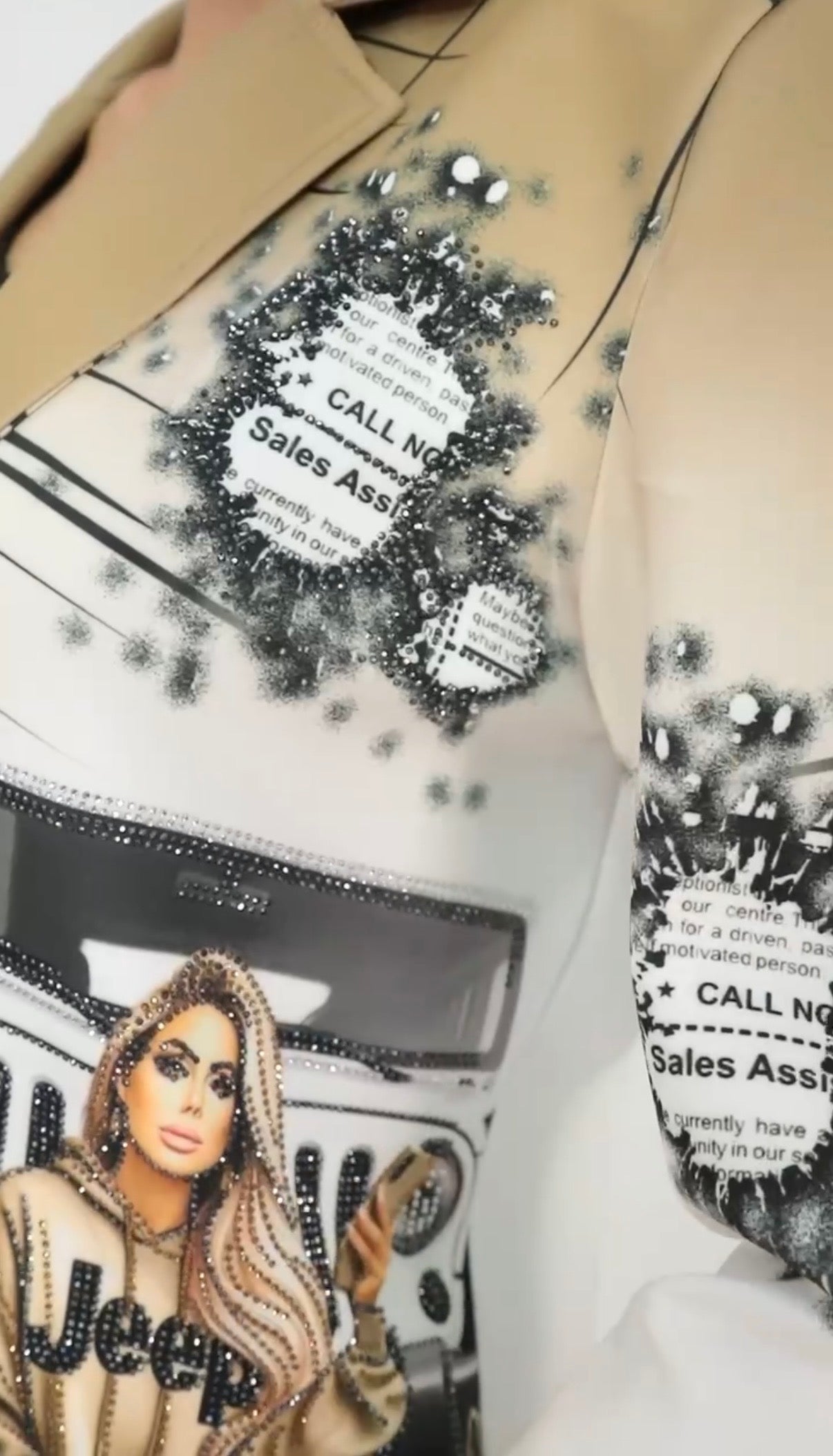 Crystal Statement Blazer