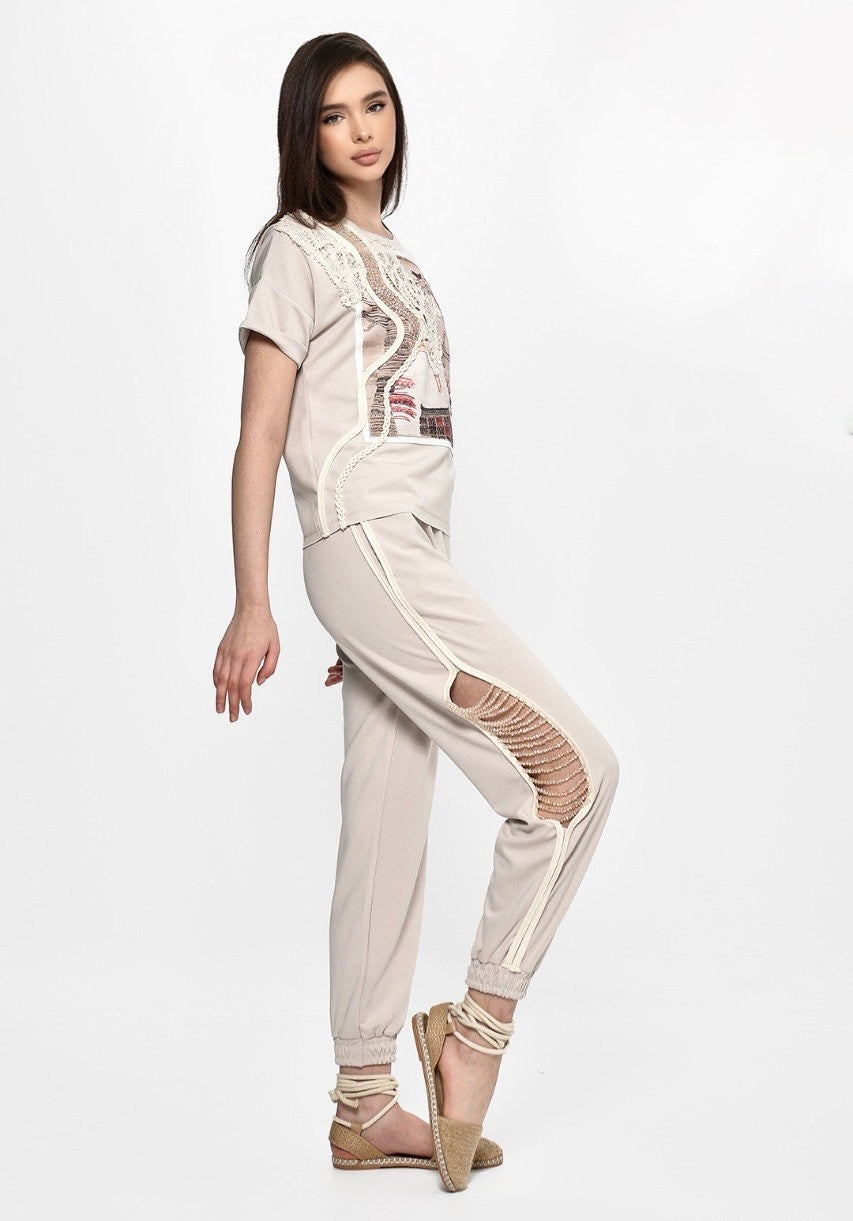 Beaded Grace Joggers