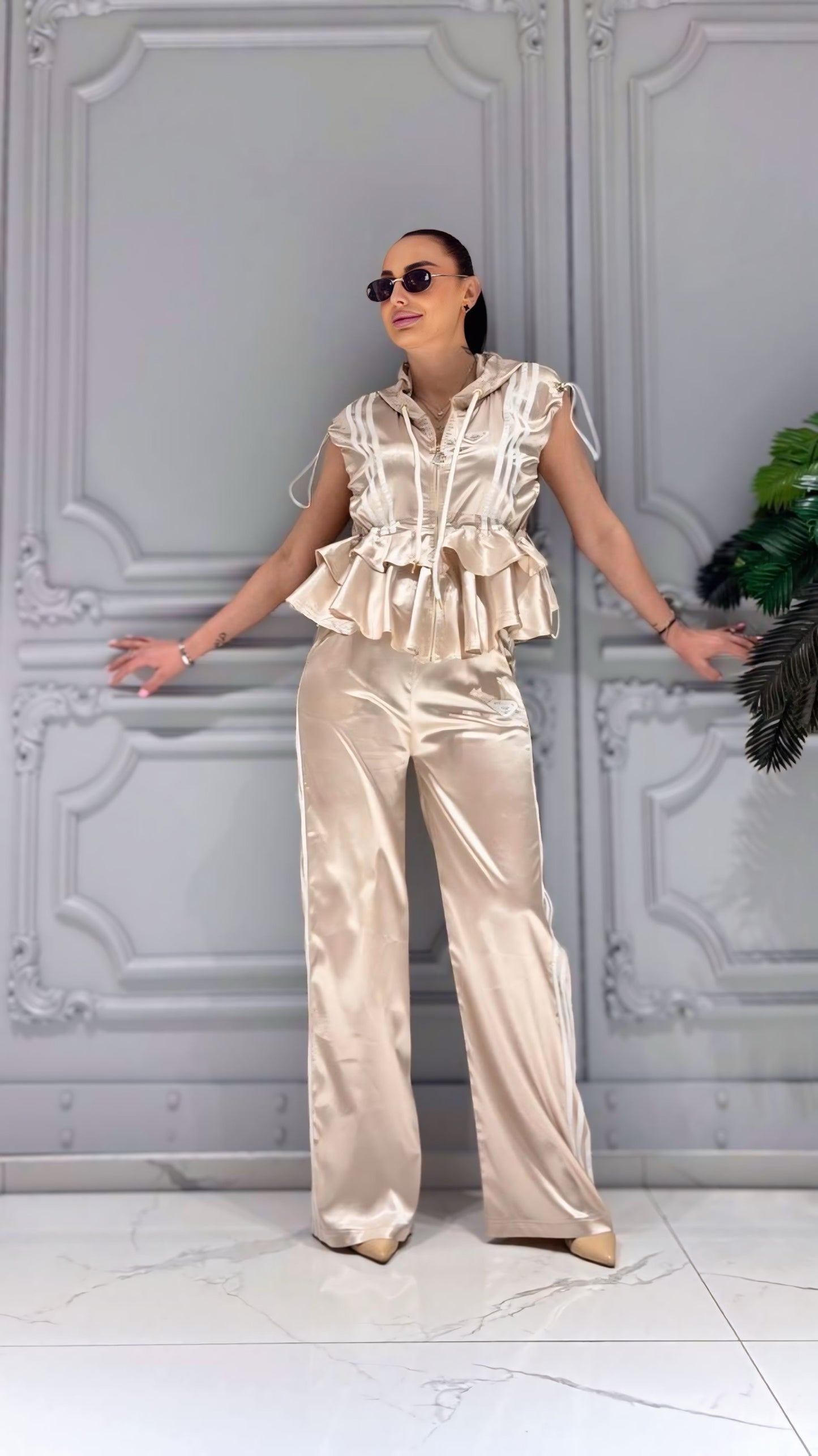 Peplum Dreams Two-Piece
