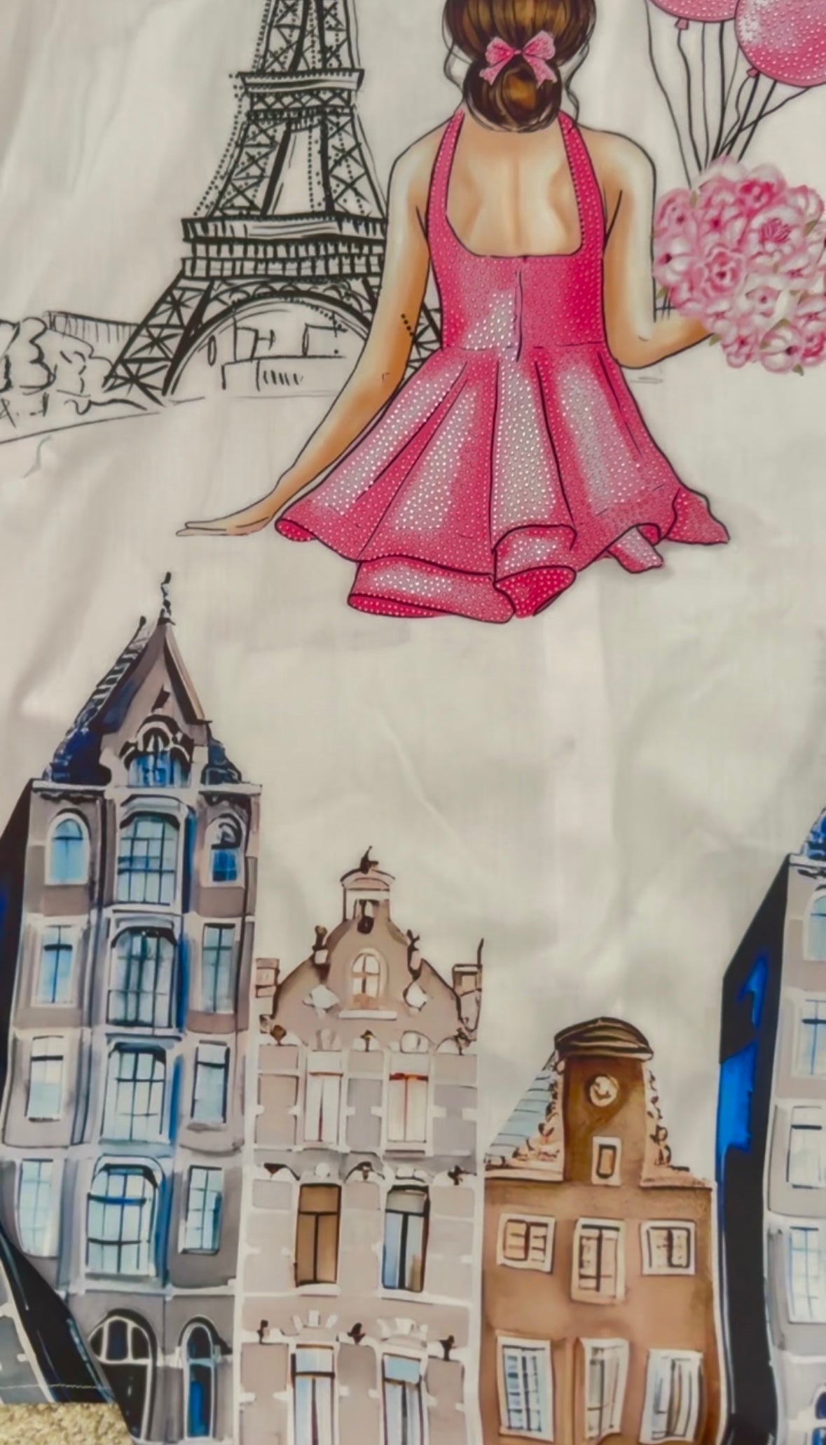 Girls day rhinestone dress shirt