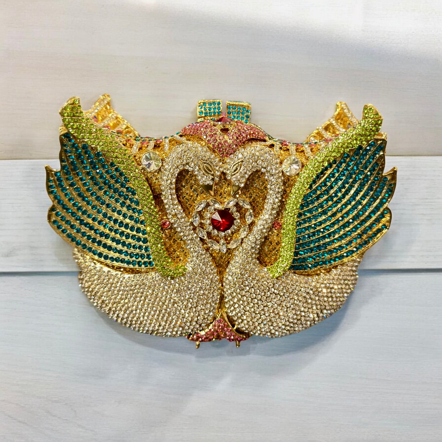 Swans evening clutch