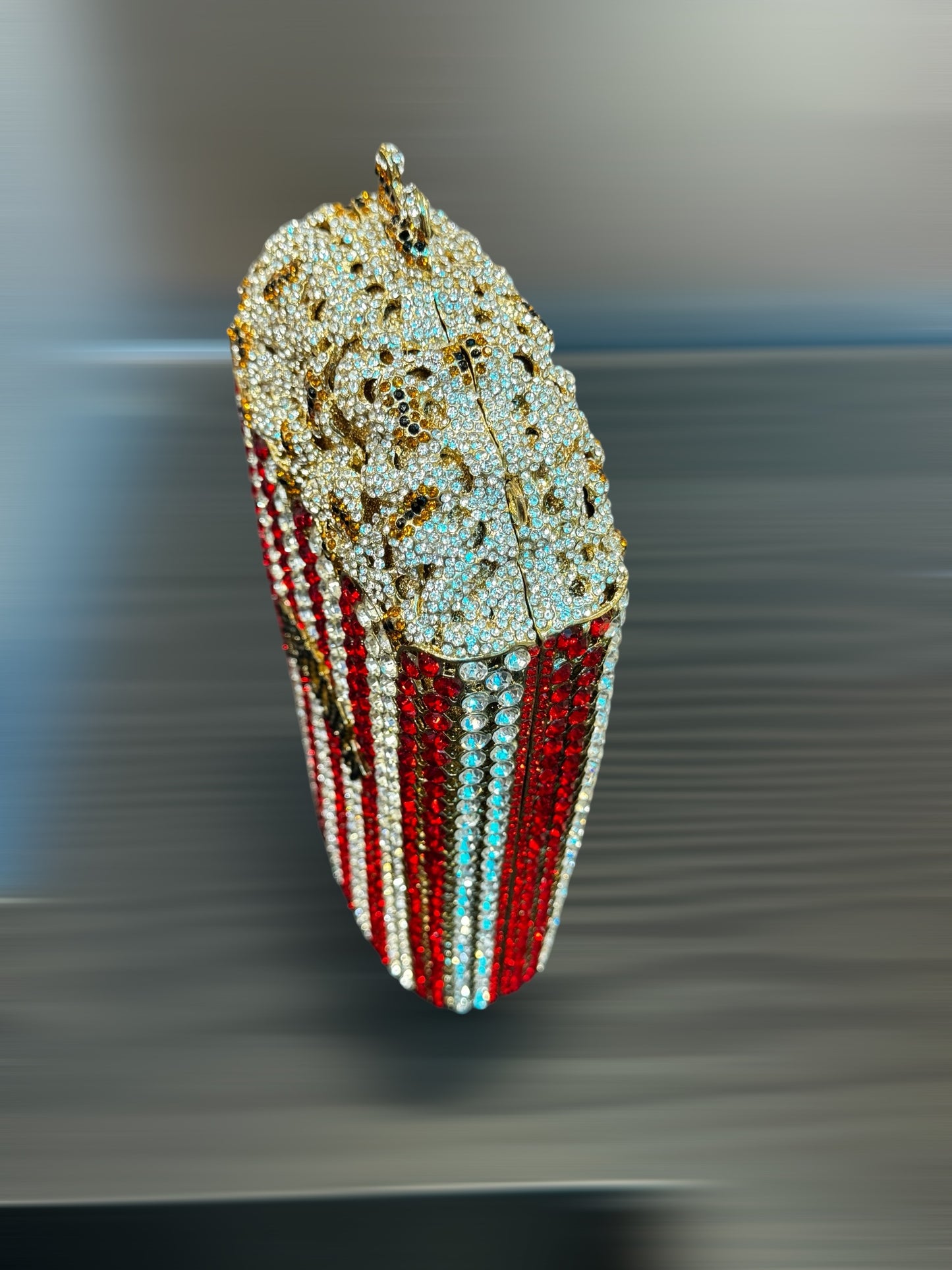 Popcorn crystal clutch