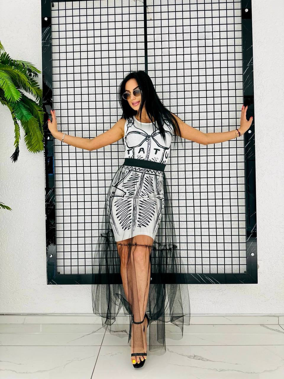 Girls day two piece dress