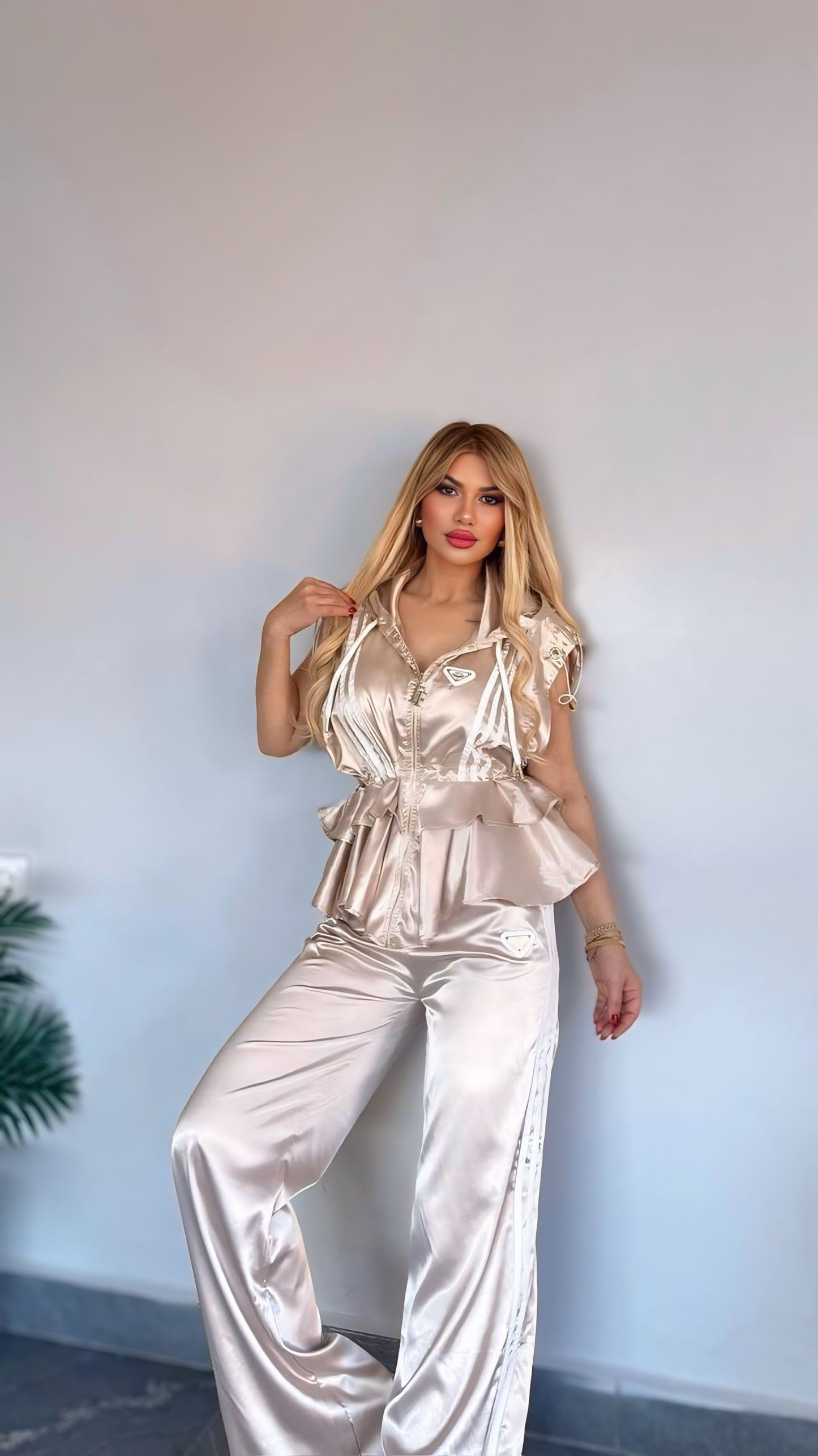 Peplum Dreams Two-Piece