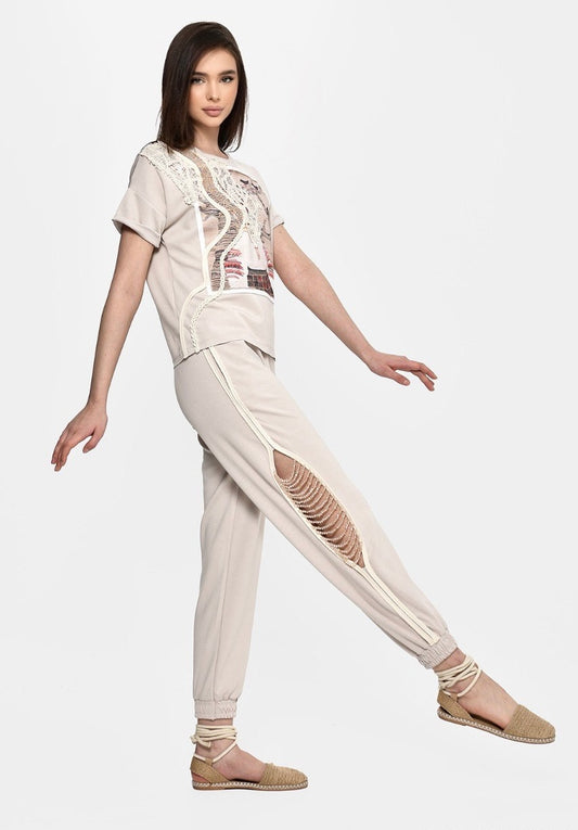 Beaded Grace Joggers