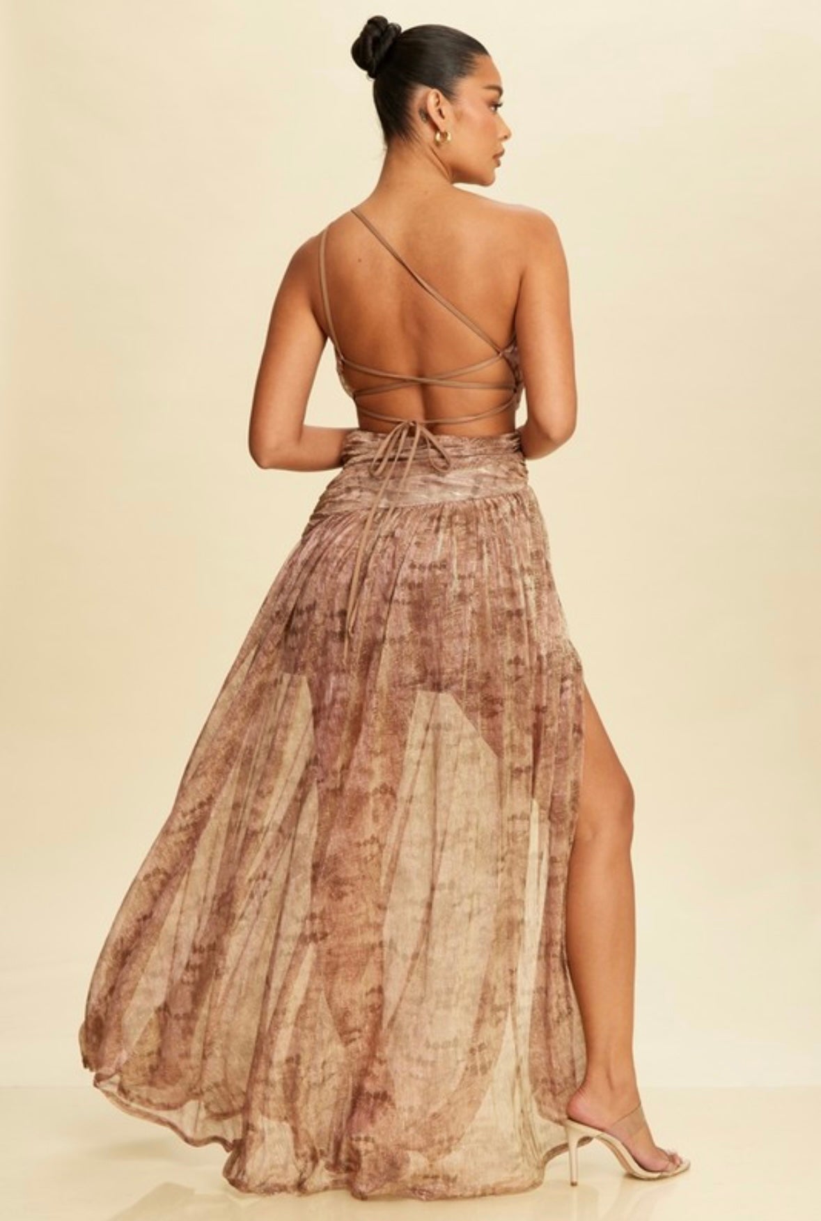 Rich gold maxi dress