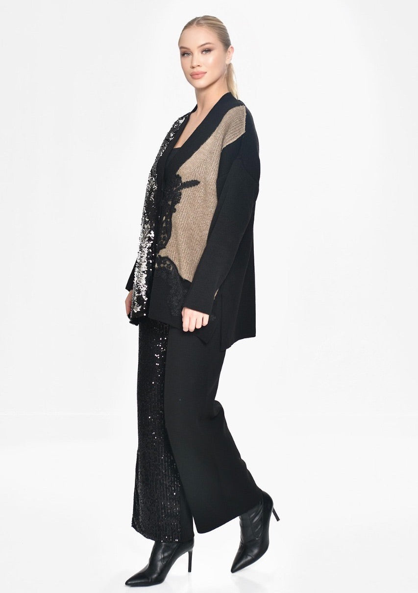 Twist Sequin Cardigan