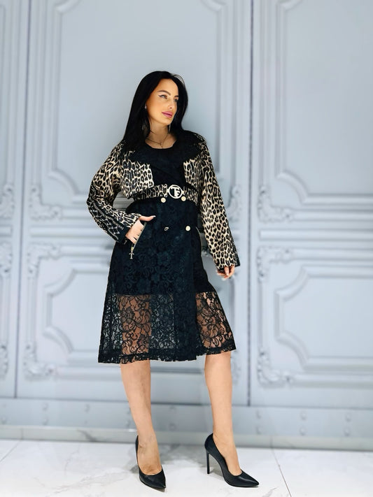Tiger Luxe Lace Dress/jacket
