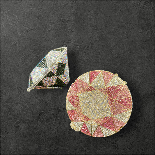 Diamond evening clutch