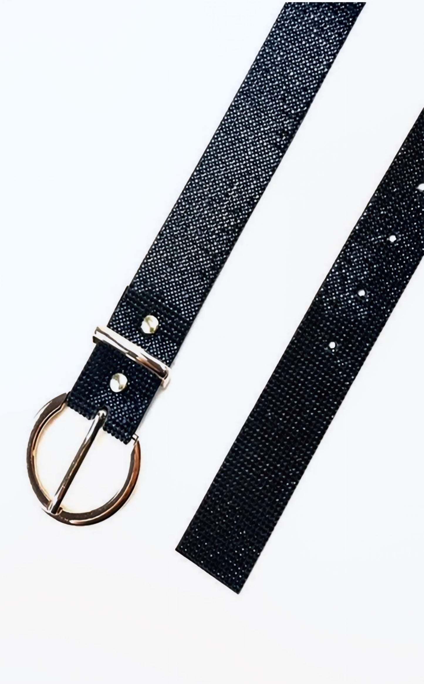 Crystal buckle belt