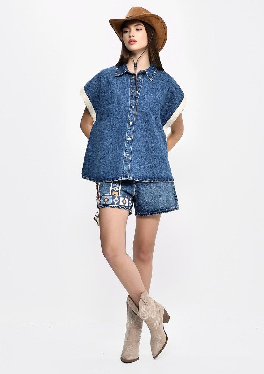 Layered Legacy denim top