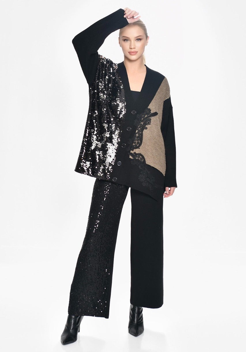 Twist Sequin Cardigan