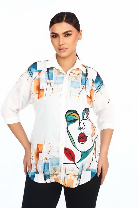 Rhinestone sparkle breeze blouse