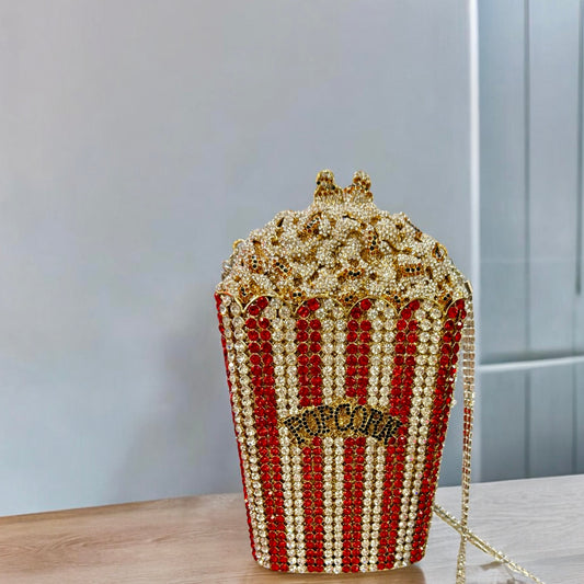 Popcorn crystal clutch
