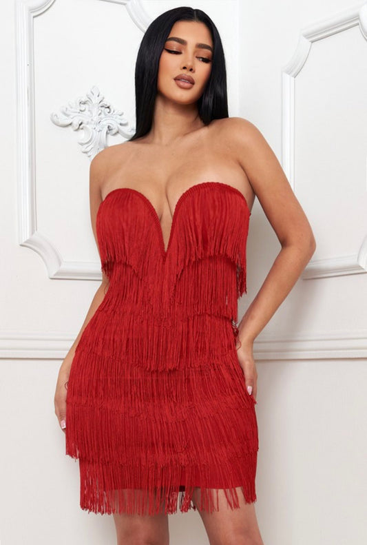 Cha Cha Red Mini Dress